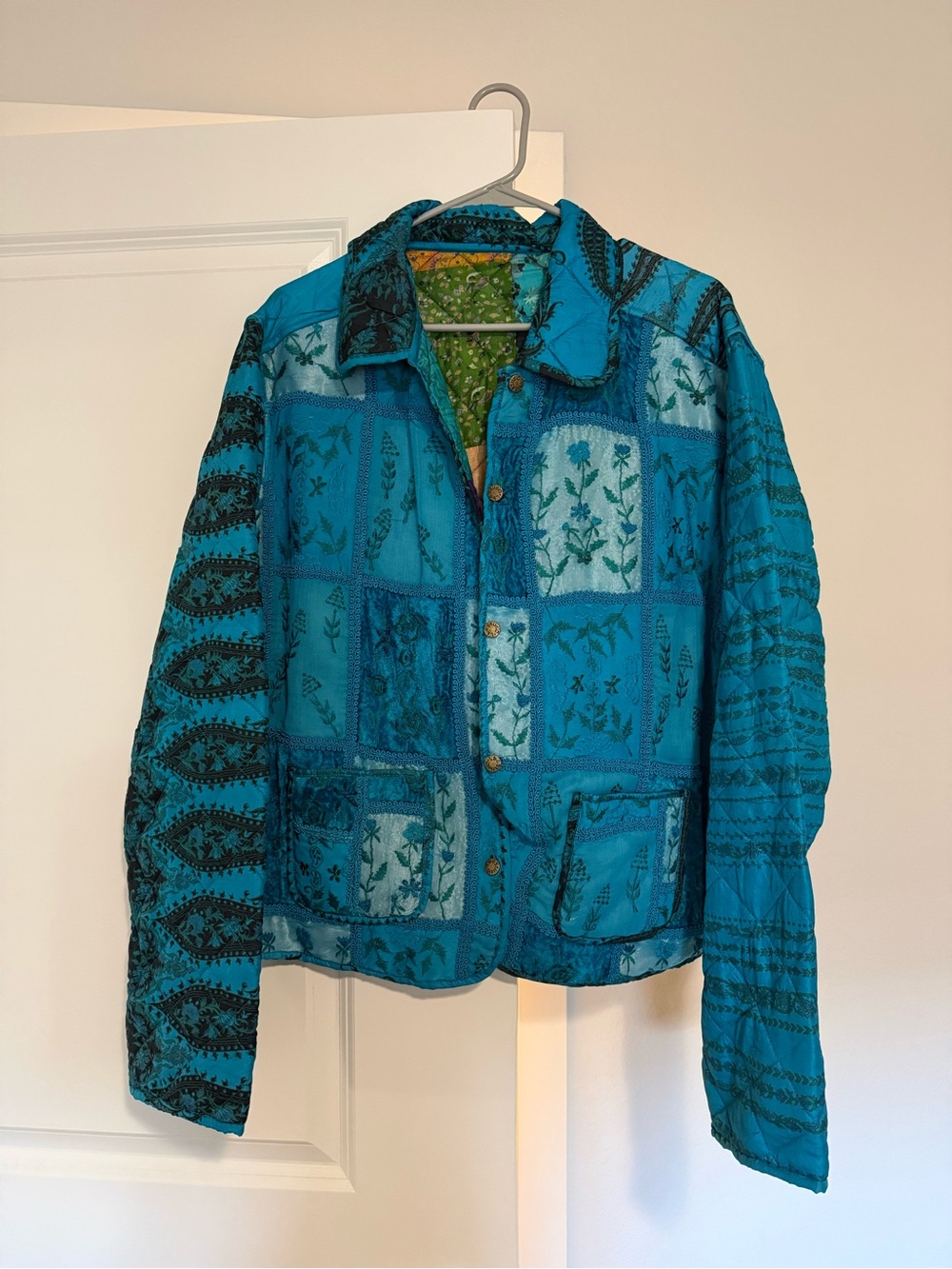 Vintage Reversible Patchwork Embroidered Jacket